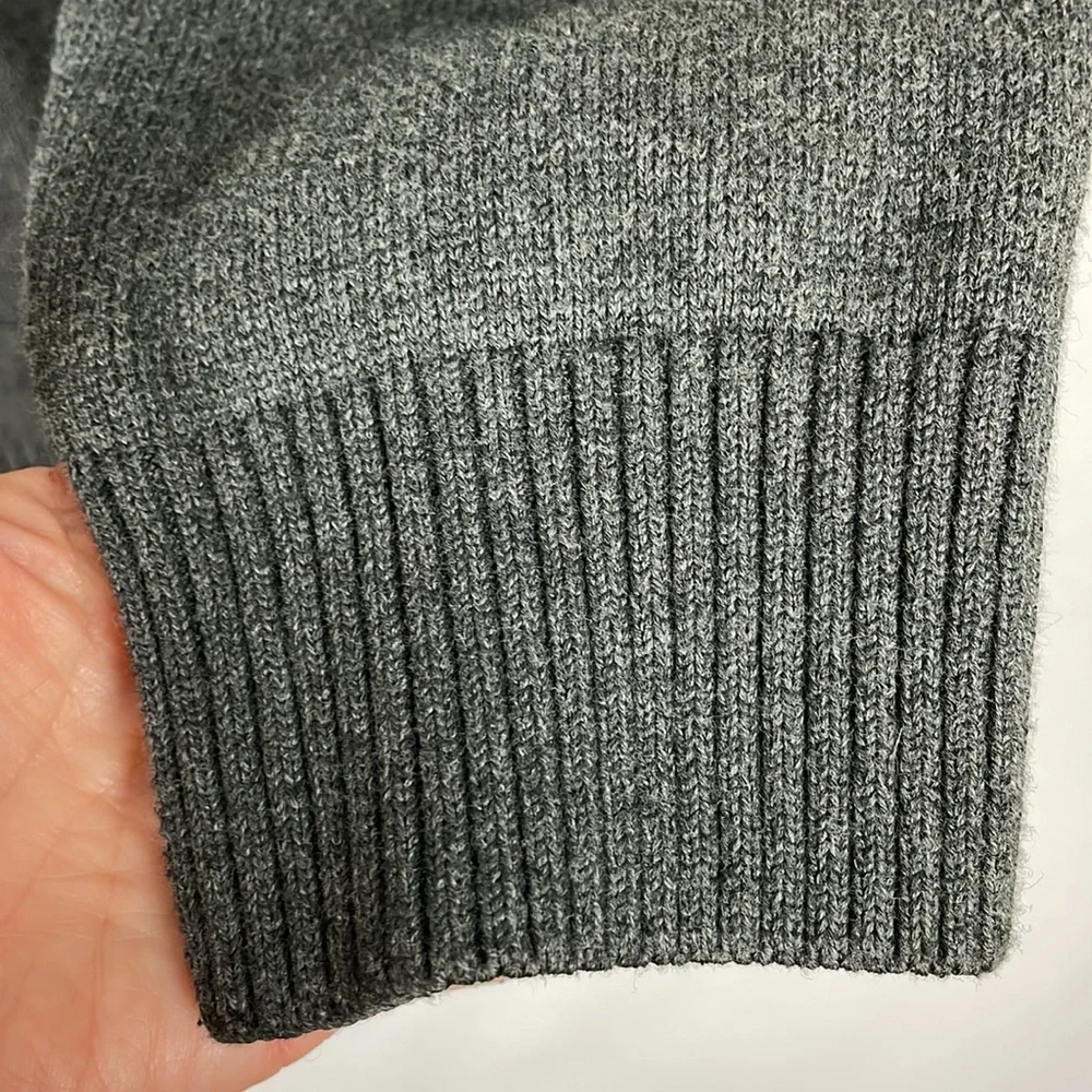 Civil Society We the People Charcoal Sweater w/Zipper and Buttons w/Loop -Medium